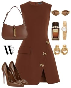 Fashion Executive Aesthetic, Work Women Outfit, Art Curator Outfit, Modern Princess Aesthetic Outfit, Brown Heels Outfit, Mode Zara, Chique Outfits, Design Moda, Work Fits