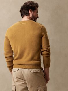 Timeless and luxurious, this beautiful v-neck sweater is made from our incredible, 100% cashmere for exceptional softness and warmth, destined to delight for seasons to come.  V-neck.  Straight hem.  Standard fit.  Long sleeves.  Hip length.  Body le For Seasons, V Neck Sweater, Amalfi, Hip Length, Mustard Yellow, Vneck Sweater, Neck Sweater, Banana Republic, Mustard