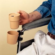 Wheelchair Cup Holder | #Wheelchair Accessories | Mobility | Price = $15.50 Differently Abled, Powered Wheelchair, Senior Health