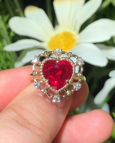 "This ring features a (10*10 mm heart cut lab red spinel). Customization is available. It is made by hand, and it will take about 6 to 8 days to finish the ring after your payment is completed. Main stone: 10 mm heart cut Main stone: genuine red spinel  Metal type: 925 sterling silver/rose gold/white gold/yellow gold Accent stone: american diamond  Payment Policy We accept payment through PayPal only. We have selected PayPal because it is the safest and most reliable mode of payment which enable Big Ruby Ring, Red Spinel Ring, Ring Unique Design, Women Wedding Ring, Wedding Ring Unique, Red Spinel, Spinel Ring, Bridal Diamond Jewellery, Wedding Rings Unique