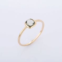 We have Different variety of ring. This unique solitaire ring one of them our beautiful jewelry collection. It will be useful for people born in February month.PRODUCT DETAILSMaterials - 14K Yellow Gold Gemstone - Green AmethystGemstone Shape - CushionGemstone Size - 5.50 mmGemstone weight - 0.55 ctGross Weight - 1.0 GrmShank Width -1.10 mmSetting type - Bezel setting The rings can be made in any size and any gemstone. Customisation available Formal Gemstone Stackable Rings, Heirloom Yellow Gold Crystal Ring With Gemstone, Spiritual Yellow Gold Crystal Ring With Gemstone, Elegant Amethyst Stackable Rings As Gift, Timeless Yellow Gold Crystal Gemstone Ring, Timeless Yellow Gold Crystal Ring With Gemstone, Heirloom Sapphire Ring With Bezel Setting As Gift, Fine Jewelry Citrine Bezel Setting, Elegant Green Amethyst Topaz Gemstone Ring