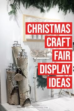 christmas craft fair display ideas with text overlay