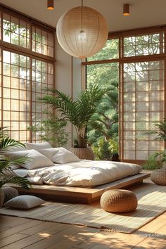 Japandi Bedroom Ideas, Japandi Interiors, Japanese Home Design, Modern Luxury Bedroom, Dekorasi Kamar Tidur, Japanese Interior, Stylish Bedroom