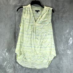 Alfani Women's Lime Delicate Dye Satin V-Neck Sleeveless Tank Top Sz M V-Neck Polyester Machine Washable Imported This Is A New With Tags/Box Item. Please Refer To Images. Approx. Measurements: (Hung) * Waist: " * Inseam: " * Length: 28" * Chest: 22" * Sleeves: " * Hip: " Retail Price: $- Casual V-neck Vest Blouse, Summer Sleeveless Stretch V-neck Top, Casual Fitted Sleeveless V-neck Top, Spring V-neck Stretch Camisole, Casual Summer Tank V-neck Top, Casual Summer V-neck Tank Top, Green V-neck Top For Summer, Green V-neck Vest For Spring, Casual Green V-neck Camisole