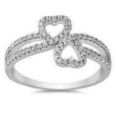 Micro Pave Heart Clear Cubic Zirconia Promise Ring .925 Sterling Silver Band White Jewelry Female Size 7 All our silver jewelry is crafted from .925 silver also commonly referred to as sterling silver. Sterling silver is the standard for beautiful high-quality silver jewelry and can not be replicated by lower priced silver plated jewelry. It is 92.5% pure silver, mixed with alloys to add strength and durability to stand the test of time. We promise superior service which includes fast shipping, great communication, and Walmart's refund policy. Keep your fine jewelry shiny and elegant by storing it properly. Jewelry needs to be stored in a dry area, preferably away from air in a jewelry box or plastic bag. Avoid exposure to harsh chemicals. Use a polishing cloth to remove tarnish build-up o Silver Heart Ring With Brilliant Cut Cubic Zirconia, Silver Cubic Zirconia Heart Ring With Prong Setting, Silver Heart Cut Ring With Pave Setting, Silver Ring With Heart Cut And Pave Setting, Silver Heart Jewelry With Prong Setting, Silver Heart-shaped Jewelry With Prong Setting, Valentine's Day Silver Cubic Zirconia Diamond Ring, Silver Diamond Ring For Valentine's Day, White Gold Sterling Silver Open Heart Ring