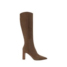 Alexandre Birman classic in their simplicity, the "Elisa" knee boot solo style is entirely crafted in suede for a guaranteed luxurious velvety look. They are the versatile staple that your fall closet has been waiting for. 3.25 in / 85 mm block heel Boot shaft, approx. 15.0"H Pointed toe Pull-on style Leather outsole Lining: Leather Made in Brazil Elegant Tall Knee-high Winter Boots, Luxury Suede Knee-high Boots With Pointed Toe, Fitted Suede Knee-high Boots With Suede Lining, Classic Fitted Suede Knee-high Boots, Fitted Knee-high Suede Boots With Suede Lining, Fall Suede High Shaft Heeled Boots, Fall Suede Heeled Boots With High Shaft, Fall High Shaft Suede Heeled Boots, Elegant High Shaft Suede Boots