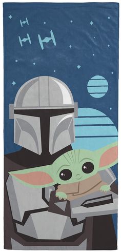 the child yoda star wars poster is shown