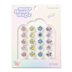 They'll love creating a variety of hair styles with the 20-Piece Bedazzles Hair Clips from More Than Magic™. These hair clips come in varying shapes and are adorned with colorful gems for an appealing look. Suitable for all hair types, this set comes with 20 hair clips so you'll have plenty on hand. More Than Magic™: Being You Always Sparkles. Emo Accessories, Black Photography, Cute Emo, Too Cool For School, All Hair Types, Hair Types, Hair Tools, Beauty Care, Things To Buy