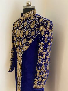 Mens Wear for Wedding Mens Ethnic Wear for Engagementmens | Etsy Mens Wear For Wedding, Velvet Sherwani, Mens Ethnic Wear, Groom Sherwani, Men's Ethnic Wear, Groom Looks, Nehru Jackets, Mens Wear, Mens Costumes