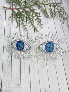 Beaded blue evil eyes with silver eyelashes. Fashionable earrings for your look! Made from Czech beads. Earrings are light, not heavy Length: 2 inches ( 5 cm) Silver Eyelashes, Fashionable Earrings, Earrings Trendy, Evil Eyes, Beads Earrings, Blue Evil Eye, Eye Earrings, Czech Beads, Blue Beads