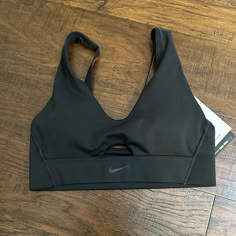 Brand New With Tags Adjustable Straps Removable Pads Medium Support Nike Activewear With Built-in Bra For Workout, Nike Go-dry Sports Bra For Yoga, Nike Functional Sweat-resistant Sports Bra, Black Sports Bra With Built-in Padding, Nike Sweat-resistant Sports Bra For Workout, Sporty Nike Activewear, Nike Stretch Sports Bra, Sweat Resistant, Nike Sweat Resistant Activewear For Yoga, Nike Sweat-resistant Activewear For Yoga