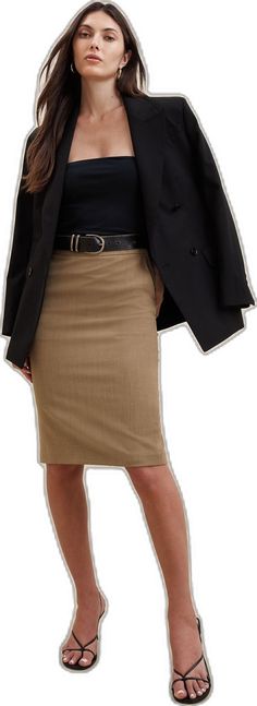 Elegant Wool Skirt For Office, Classic Wool Pencil Skirt For Work, Office Wool Lined Skirt, Office Wool Skirt With Lining, Formal Pencil Skirt Suit For Fall, Wool Knee-length Workwear Skirt, Wool Knee-length Skirt For Work, Knee-length Wool Skirt For Work, Fitted Wool Skirt For Work