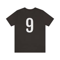 Brown T-Shirt 9 Numbered T Shirt with Number On Them for Numerological Black Tshirt Outfit Petrova Designs Black Short Sleeve Top With Number Print, Black Number Print Crew Neck T-shirt, Black Crew Neck T-shirt With Number Print, Black Graphic Tee With Number Print, Graphic Tee With Number Print And Short Sleeves, Short Sleeve Graphic Tee With Number Print, Number Print Crew Neck Graphic Tee, Number Print Graphic Tee With Crew Neck, Graphic Crew Neck T-shirt With Number Print