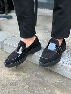 Baliko Velvet Loafers  Black-baagr.myshopify.com-shoes2-BOJONI Luxury Black Leather Tassel Loafers, Black Leather Luxury Tassel Loafers, Black Slip-on Loafers With Suede Lining, Black Monk Strap Shoes With Leather Sole For Fall, Luxury Black Slip-ons With Round Toe, Black Leather Monk Strap Shoes With Brogue Detailing, Black Slip-on Monk Strap Shoes With Closed Toe, Black Suede Slip-on Dress Shoes, Black Slip-on Monk Strap Shoes With Plain Toe