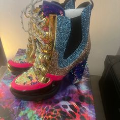 New, Never Worn Cape Robbin Nell Mermaid Platform Heels. Size 10 Questions? Leave A Comment Below! Pink High Heel Heels For Party Season, Trendy Multicolor Party Boots, Multicolor Round Toe Boots For Party, Multicolor Round Toe Heels For Party, Glamorous Multicolor Platform Heels, Multicolor Round Toe Party Heels, Pink Sequined Round Toe Heels, Multicolor High Heel Party Boots, Party Platform Multicolor Boots