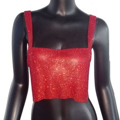 ✨ Take your style to heights, with our Solid Backless Straps Full Diamonds Sequins Cami Cropped Top! ✨

 ** Material** Expertly crafted this fashion gem is made from polyester and features a smooth broadcloth fabric that adds a touch of elegance to your wardrobe. Its silky texture guarantees comfort while you steal the spotlight.

 ** Diamonds and Sequins** Get ready to shine like never before! Our cami cropped top is adorned with an array of dazzling diamonds and sequins creating a mesmerizing Crop Top Styles, Party Crop Tops, Bling Rhinestones, Birthday Outfit For Women, Rhinestone Top, Metal Clothing, Wear Crop Top, Cropped Tops, Cami Crop Top