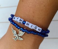 Check out this item in my Etsy shop https://www.etsy.com/listing/1093174952/military-bracelets-air-force-bracelet Customizable Casual Blue Jewelry, Casual Customizable Blue Jewelry, Casual Blue Customizable Jewelry, Airforce Party, Air Force Party, Air Force Graduation, Eagle Jewelry, Military Bracelet, Military Party