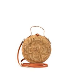 Discover the perfect blend of rustic charm and modern elegance with our Round Rattan Crossbody Bag. This unique accessory features a hard shell design made from premium rattan, ensuring durability and a timeless look. This rattan detailing add a handcrafted touch, making each piece truly one-of-a-kind. Versitle and functional, it comes with a convenient top handle for easy carrying and a crossbody strap for hands-free use. Whether you're heading to brunch, a beach day, or an evening out, this st Shell Design, Beach Accessories, Stylish Bag, Modern Elegance, Accessories Unique, Crossbody Strap, Rustic Charm, Cloth Bags, Beach Day