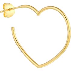 Dive into the whimsical world of romance with our Tilted Open Heart Hoop Earrings. Awaken your senses with the subtle allure of these delicately designed jewels, perfect for adding a touch of love to any ensemble. Whether you're gifting them to someone special or indulging in self-love, these earrings are a timeless symbol of affection.Crafted from exquisite 14 Karat gold in a radiant shade of yellow, these hoops will illuminate your style with their charm. The tilted open heart design adds a un Dainty Hoop Heart Earrings For Anniversary, Elegant Open Heart Hoop Earrings For Anniversary, Elegant Pierced Hoop Heart Earrings, Elegant Small Hoop Earrings For Valentine's Day, 14k Gold Pierced Open Heart Jewelry, Elegant Small Hoop Heart Earrings In Yellow Gold, Delicate Yellow Gold Hoop Earrings For Anniversary, Dainty Open Heart Hoop Earrings For Anniversary, Yellow Gold Hoop Earrings For Wedding On Valentine's Day