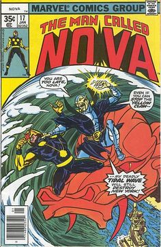 a comic book cover for the man called nova