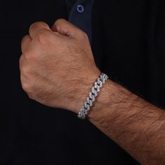 lab grown diamond bracelet Diamond Men’s Bracelet, Men Diamond Bracelet, Diamond Bracelets For Men, 2024 Party, Hip Hop Accessories, Bracelet For Him, Moissanite Vs Diamond, Mens Diamond Bracelet, Cuban Link Bracelet