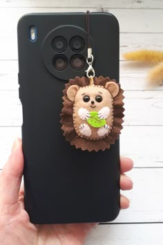 Hedgehog plush phone charm Birthday Keychain, Hedgehog Plush, Granddaughter Gifts, Fuzzy Felt, Felt Keychain, Hedgehog Gifts, Cute Sewing Projects, Plush Keychain, Art Lessons For Kids