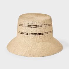 Straw Bucket Hat - A New Day™ Beige : Target Spring Straw Hat With Open Weave And Flat Brim, Spring Sun Hat With Open Weave And Short Brim, Spring Open Weave Sun Hat With Short Brim, Spring Straw Hat With Open Weave, Spring Brimmed Straw Hat With Open Weave, Spring Curved Brim Straw Hat With Open Weave, Spring Open Weave Brimmed Straw Hat, Spring Straw Sun Hat With Open Weave, Wide Brim Woven Bucket Hat In Natural