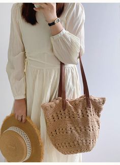 Elena Handbags Retro Cotton Knitted Shoulder Bag Casual Beige Crochet Tote Bag, Casual Natural Canvas Bag With Adjustable Strap, Beige Lightweight Tote Shoulder Bag, Lightweight Beige Tote Shoulder Bag, Eco-friendly Lightweight Beige Shoulder Bag, Casual Natural Crochet Satchel Bag, Casual Cream Woven Crochet Bag, Casual Cream Crochet Bag Woven Style, Large Capacity Eco-friendly Crochet Bag In Cream