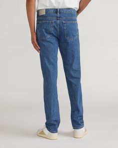 The Authentic Straight Jean Vibrant Blue – Everlane Getting Dressed, Vibrant Blue, Get Dressed, Straight Jeans, Relaxed Fit, Blue