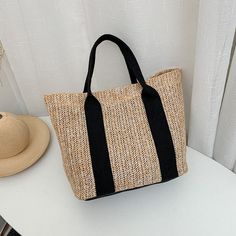 Brand Name: dawndessloOrigin: CN(Origin)Place Of Origin: HE BEI ?ProvinceMain Material: StrawShape: Casual ToteGender: WOMENOccasion: VersatileExterior: NONELining Material: PolyesterPattern Type: SolidDecoration: RibbonsHardness: SOFTStyle: CasualClosure Type: No zipper Rope Knitting, Rattan Handbags, Braided Bag, Boho Handbags, Straw Beach Bag, Knitting Bag, Straw Tote Bag, Straw Handbags, Woven Tote Bag