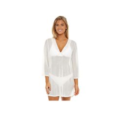 Whether you're poolside or at the beach you'll love this women's mesh cover-up tunic from Jordan Taylor. Whether you're poolside or at the beach you'll love this women's mesh cover-up tunic from Jordan Taylor.Finding the perfect fit and size for women's clothing requires basic measurements of your chest, waist, hips and inseam. Use this guide to learn more about sizing and everything Kohl's has to offer in women's fashion. Sheer, textured construction V-neck 3/4-length bell sleevesFIT & SIZING L Jordan Taylor, Mesh Cover Up, Womens Jordans, Long Tunic, Swim Cover, Tunic Length, Womens Swim, At The Beach, Gender Female