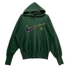 Oversized Hoodie With Embroidered Logo For Winter, Oversized Winter Hoodie With Embroidered Logo, Sporty Green Hoodie With Embroidered Logo, Green Sporty Hoodie With Embroidered Logo, Green Sportswear Hoodie With Ribbed Cuffs, Oversized Green Sports Hoodie, Green Hooded Sweatshirt With Logo Print, Oversized Green Hoodie For Sports, Green Oversized Hoodie For Sports