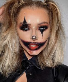 Lashes Amazon, Crazy Halloween Makeup, Best Halloween Makeup, Halloween Makeup Artist, Creepy Clown Makeup, Pelottava Halloween, Colossal Mascara, Maybelline Colossal, Make Up Bride