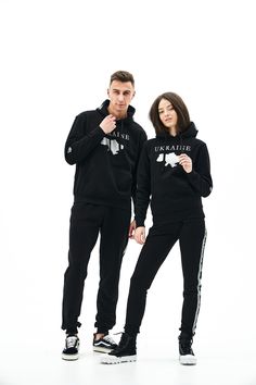 "Her and him matching suit set, very comfortable cotton. Suits are suitable for sports and home and also for walks. The set includes two hoodies and two joggers PRODUCT DETAIL: Material: Cotton Elasticated waistband Collar: Hooded Cuffs: The ankle cuffs are made of tight, stretchable cotton fabric. Pocket: The sports pants have hidden deep side pockets. Suits in size: XS,S,M,L,XL,XXL Сontact me with your measurements and I'll help you choose your size  Product care: - manual or machine washing at a water temperature not exceeding 30 o C; - during washing do NOT use products containing bleach, in particular chlorine; - during machine washing do NOT use the \"spin\" mode. Clothes are well tolerated by heat treatment, including ironing. We recommend ironing clothes on the reverse side Product Matching Sweatsuits For Couples, Cotton Tracksuit With Ribbed Cuffs For Sports, Cotton Hooded Tracksuit For Leisure, Hooded Cotton Tracksuit In Athleisure Style, Cotton Hooded Tracksuit In Athleisure Style, Fitted Cotton Tracksuit For Leisure, Black Cotton Sweats For Leisure, Fitted Cotton Tracksuit For Streetwear, Cotton Long Sleeve Tracksuit For Gym