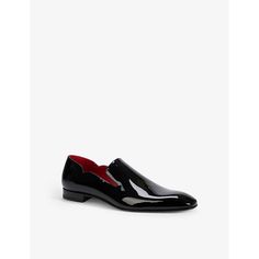 Find CHRISTIAN LOUBOUTIN Dandy Chick Patent-leather Loafers Eur 40.5 / 6.5 Uk on Editorialist. 100% leatherMade in ItalyTake half size upProduct care - The red lacquer of the soles wears out with use. This is not a manufacturing defect; it is simply normal wear and tear. Christian Louboutin strongly recommends that its customers consult a professional in leather care or a shoemaker for specific care advice. In order to keep your shoes in good condition, the following leather care is recommended: Formal Slip-on Loafers With Red Sole, Formal Closed Toe Slip-ons With Leather Sole, Slip-on Patent Leather Dress Shoes With Almond Toe, Semi-formal Patent Leather Slip-on Loafers, Formal Slip-ons With Red Sole, Luxury Patent Leather Loafers With Goodyear Welted, Classic Business Loafers With Red Sole, Classic Loafers With Red Sole For Business, Designer Slip-on Dress Shoes For Formal Occasions