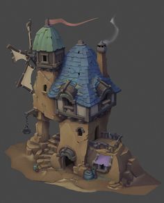 Castle Concept Art, Mini Castle, Rocky Desert, Desert Town, Dragon House, Desert Land, Medieval Houses, 3d Ideas