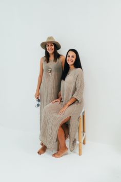 "Gauze linen dress, summer dress, beach cover up to wear over a slip dress or as a cover up.  It is see-through . Light and airy  natural linen dress with a loose cut for your comfort on beach or sea side.  Dress is sold WITHOUT the slip dress underneath. Made from 100% pure, natural gauzy linen.  The dress will be custom made for you with great attention to finishing.  Each piece is individually cut, sawn and pre-washed. We really love making various sizes - from petit to plus size and more. Fo Airy Flowy Dress For Beach Cover-up, Airy Spring Vacation Dresses, Flowy Beach Dress For Loungewear, Summer Maxi Beach Dress For Daywear, Spring Beach Cover-up Dress, Unlined, Spring Lightweight Beach Dress Cover-up, Flowy Linen Summer Sundress, Lightweight Spring Beach Dress Cover-up, Flowy Linen Dresses, Unlined