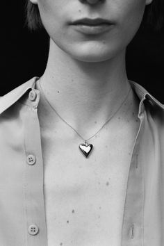 Petite Heart Pendant | Sophie Buhai Classic Everyday White Gold Heart Necklace, Classic White Gold Heart Necklace For Everyday, Elegant Heart Necklace With Box Chain, Classic Heart-shaped Necklace With Cable Chain, Minimalist Heart Pendant Necklace With Polished Finish, Minimalist Polished Heart Pendant Necklace, Sterling Silver Heart Pendant Charm Necklace With Cable Chain, Everyday Heart Pendant Necklace In Fine Jewelry Style, Minimalist Heart-shaped Polished Necklace