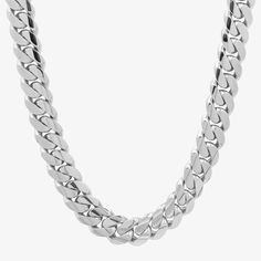 20mm Silver Cuban Link ChainElevate your look with this 20mm Silver Cuban Link Chain, handcrafted in Miami for a touch of luxury and class. Silver Cuban Link Chain, Gold Necklace For Men, Celebrating Success, Gold Cuban Link Chain, Picture Pendant, Womens Rings Fashion, Link Design, Gold And Silver Jewelry, Jewelry Picture