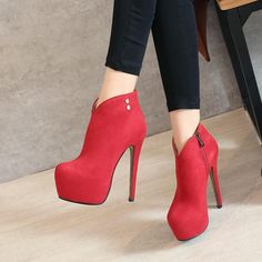 Ruthie Davis Heels, Stiletto Ankle Boots, Ruthie Davis, Fly Shoes, Suede Style, Different Shoes, Shoes Girl, Pleaser Shoes, Red Bridesmaids