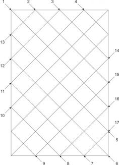 a square with four sides and one side is drawn in the same way as it appears to