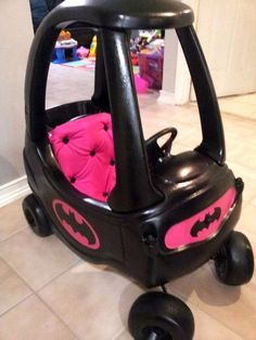 Little Girl's Bat Mobile! Carson Daly, Baby Mobil, The Bat Man, Cars 3, Mia 3, Baby Center, E Card, Batgirl, Future Kids