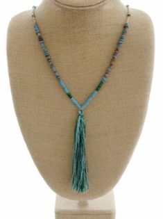 Turquoise beaded tassel necklace Adjustable Green Beaded Tassel Necklace, Adjustable Turquoise Tassel Necklaces, Adjustable Beaded Long Tassel Necklace, Adjustable Lariat Beaded Necklaces With Tassels, Turquoise Necklaces With Tassel And Round Beads, Turquoise Necklace With Tassels And Round Beads, Turquoise Beaded Necklace With Tassels, Turquoise Beaded Necklace With Tassels And Round Beads, Turquoise Beaded Necklace With Tassels, Bohemian Style