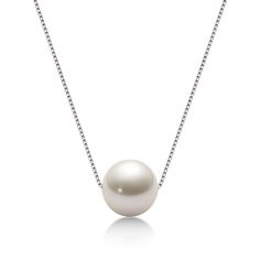 PRICES MAY VARY. [Charming & Shiny] The beauty in a single freshwater white pearl floating on a silver necklace chain in classy and sophisticated. The pearls are perfectly round, have flawless skin and mirror-like lustre, adding a shimmering and sparkling display of perfection. [Material and Size] Made of 925 sterling silver with freshwater pearl. Chain length 17.8inch(45cm). Hypoallergenic, lead & nickel free, high polished. Simple and classics style will never go out of style. [Splendid Luster Tahitian Pearl Pendant, Pearl Jewelry Gift, Single Pearl Necklace, Pink Pearl Necklace, Tahitian Black Pearls, Cultured Pearl Necklace, Christmas Gift Jewelry, Pearl Earrings Dangle, Pearl Pendant Necklace