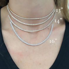 A beautiful alternative to the classic tennis necklace. Available in 14K White Gold, Yellow Gold, or Rose Gold Diamond weight = 0.90 carats Diamond tennis length = 6" Lobster clasp Jewelry Model, Tennis Necklace, Airport Fashion, Rose Gold Diamonds, Airport Style, Gold Yellow, Lobster Clasp, Gold Diamond, Or Rose