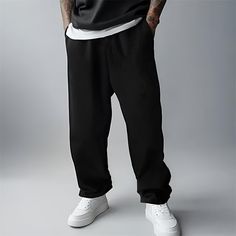 Season:Autumn / Fall,Winter; Fabric:Polyester; Gender:Men's; Style:Casual / Sporty,Athleisure; Elasticity:Micro-elastic; Occasion:Sports Outdoor,Daily; Fit Type:Regular Fit; Function:Breathable,Comfort; Waistline:Mid Waist; Pattern:Solid Color,Plain; Design:Elastic Waist,Straight Leg; Pants Type:Joggers,Sweatpants,Trousers,Straight Leg Sweatpants,Fleece Pants; Fly Type:Elasticity; Front page:FF; Listing Date:09/12/2024; Pants Length:Full Length Sweet Pants Outfits Men, Cheap Sweatpants, Straight Leg Sweatpants, Pants Outfit Men, Color Plain, Sweatpants Outfit, Winter Fabric, Casual Sporty, Fleece Pants