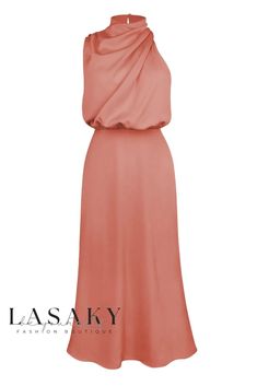 Lasaky - Sophisticated and Fashionable: Luxurious Silk Sleeveless Maxi Dress for Exquisite Evening Soirees Women Silk Dress, Maxi Dress Elegant, Blue Ball Gowns, Mock Neck Dress, Sleeveless Dress Summer, Satin Maxi Dress, Skirt Skirt, Maxi Dress Party, Sleeveless Maxi Dress