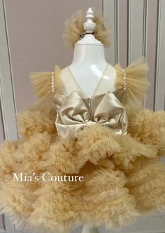 Elegant Organza Tutu Dress For Pageant, Elegant Organza Tutu Dress For Pageants, Gold Fitted Pageant Dress For Party, Elegant Organza Princess Dress For Fancy Dress, Fitted Gold Princess Ball Gown Dress, Fitted Gold Princess Dress Ball Gown, Elegant Embellished Tutu Dress For Wedding, Elegant Ball Gown Tutu Dress For Fancy Dress, Gold Fitted Pageant Dress For Wedding