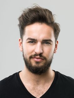 Brush Up Hairstyle Forehead Pictures, Hair Big Forehead, Modern Mens Haircuts, Mens Modern Hairstyles, Haircut For Big Forehead, Big Forehead, Blow Dry Hair, Modern Haircuts, Medium Long Hair