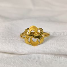 Floral Gold Ring, Womens Real Gold Ring, Hallmarked 18k Yellow Gold, Anniversary Gift For Wife, Infinity Ring, Tiny Gold Ring, Womens Ring Ring information: Main stone : NA Diamond : NA Metal type: 18k Yellow Gold Stone Cut / Shape : NA Birthstone : NA Metal stamp / Hallmarked : Yes * Customization is always welcome and please feel free to contact with me if you have any design ideas! IMPORTANT: * Customer service is available 7 days a week * For wholesale discounts please contact me * All jewel Elegant 22k Gold Engraved Ring Hallmarked, Elegant 22k Gold Rings For Gift, Wedding Ring In 22k Gold Hallmarked, Elegant 22k Gold Engraved Ring, Yellow Gold Flower Ring With Intricate Design, 22k Gold Round Rings For Marriage, 22k Gold Certified Wedding Rings, Elegant 22k Gold Engraved Wedding Ring, Elegant Yellow Gold Butterfly Ring For Wedding